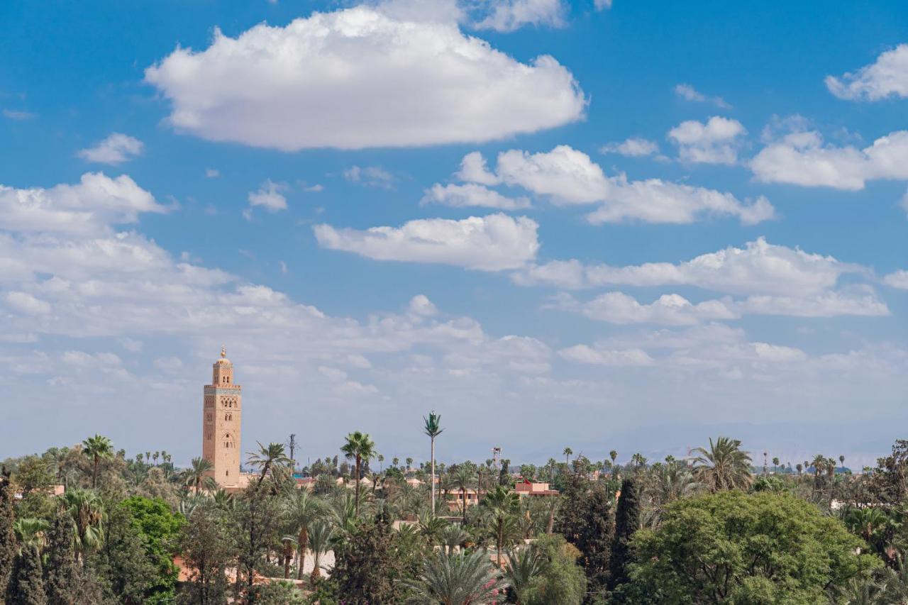 Hotel Jadali & Spa Marraquexe Exterior foto The minaret of the Great Mosque of Kairouan, Tunisia